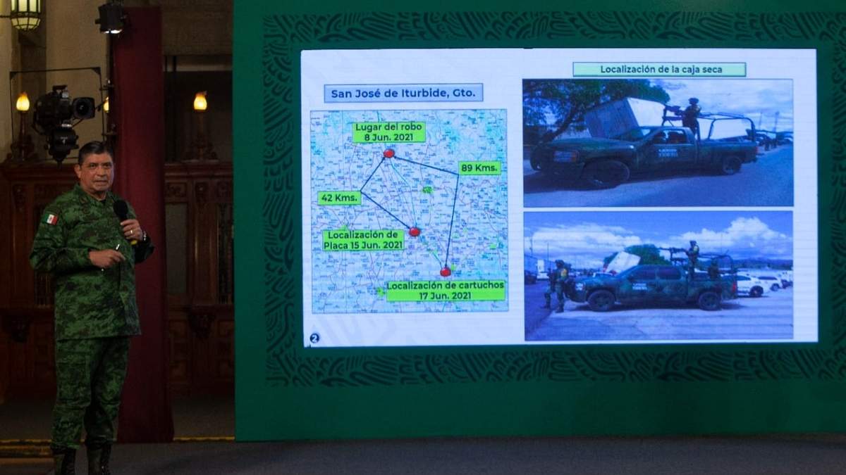 El secretario de la Defensa mostró imágenes del hallazgo