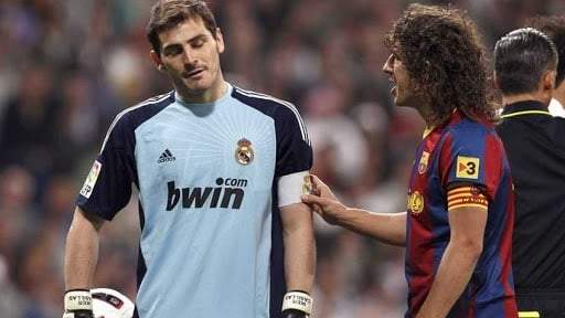 Iker Casillas y Carles Puyol. Fuente: (Twitter)