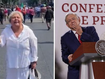 Así respondió AMLO a la mujer que lo llamó “indio de Macuspana” en la marcha a favor del INE