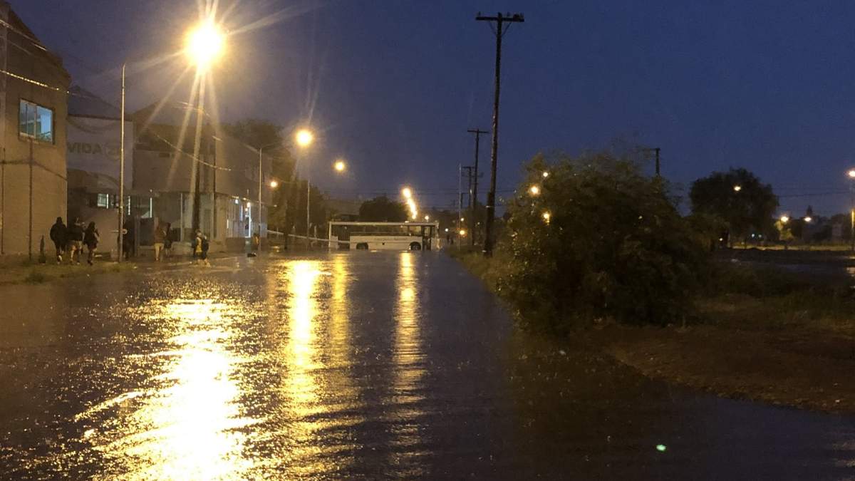 La lluvia en Neuquén provocó inundaciones. Fuente: (Twitter)