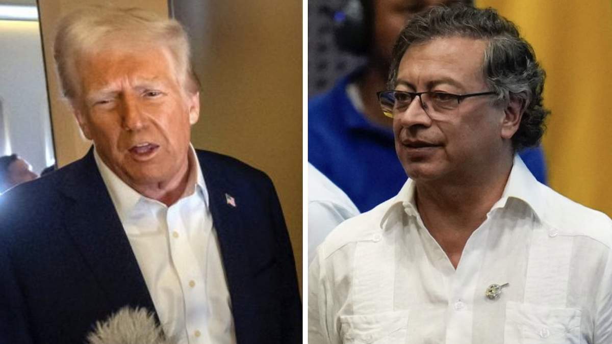 Donald Trump y Gustavo Petro