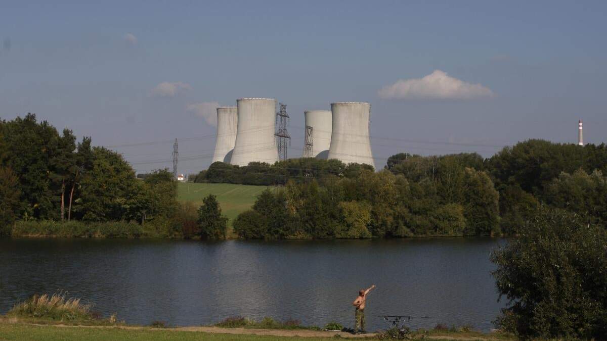 La planta nuclear Dukovany en la República Checa, el 27 de septiembre de 2011