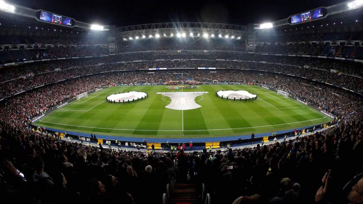 Así lucia el Santiago Bernabéu para la final entre River y Boca