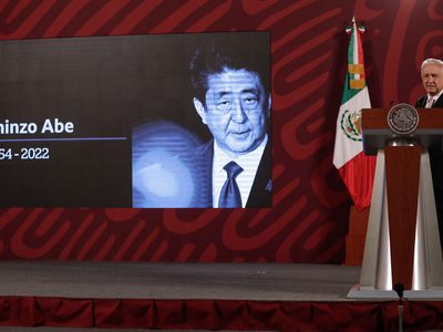 AMLO envía su pésame al pueblo de Japón por el asesinato del exprimer ministro Shinzo Abe