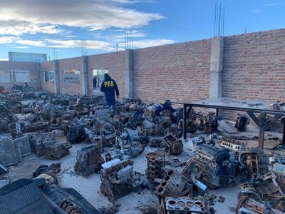 La Federal desmontó cuatro desarmaderos de Centenario con piezas valuadas en 900 millones de pesos
