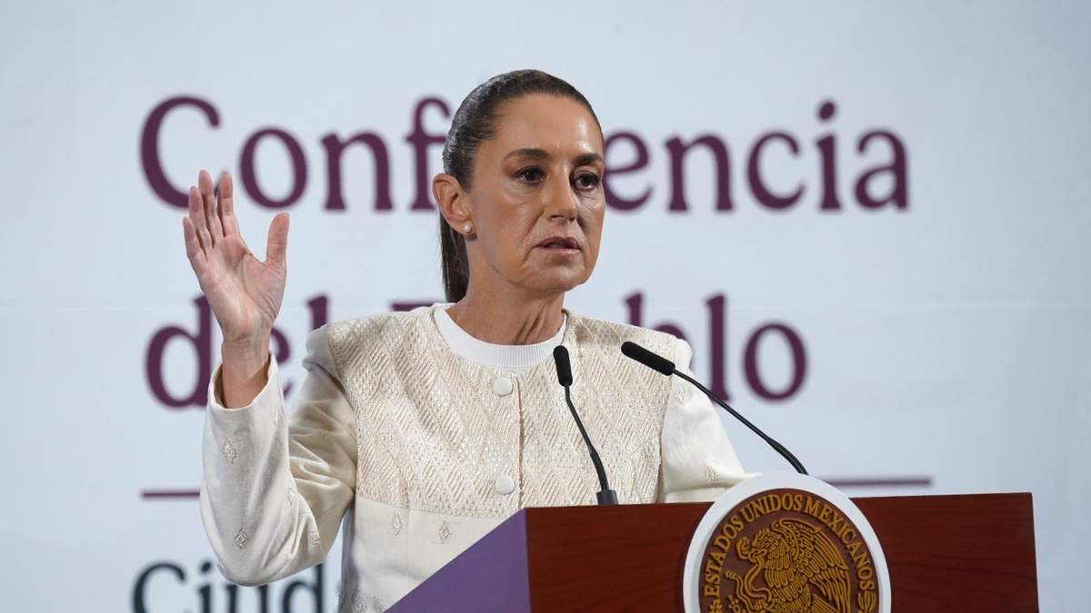 La presidenta Claudia Sheinbaum en la conferencia matutina de Palacio Nacioal este miércoles 16 de abril