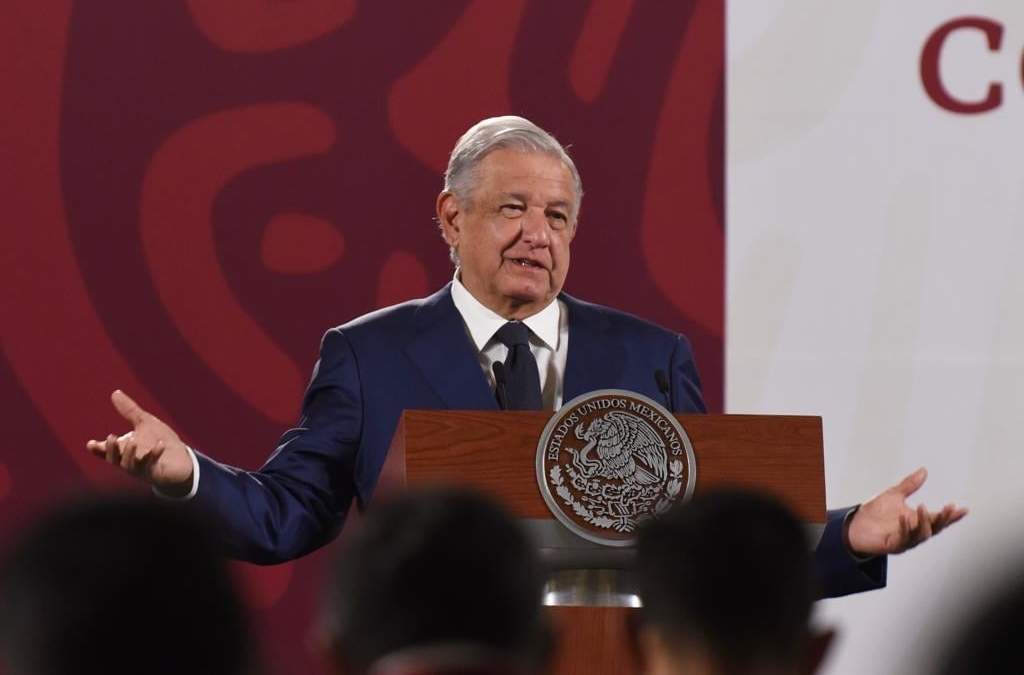 El presidente en la conferencia matutina de este lunes