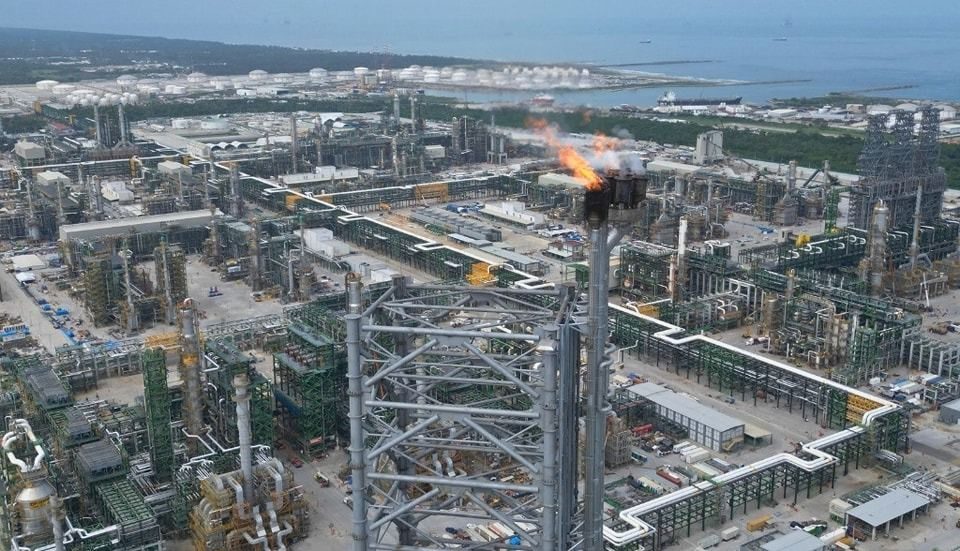 Foto Facebook  Refinería Olmeca-Dos Bocas