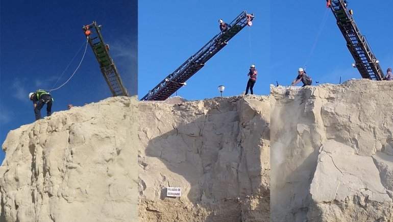 Desmoronan rocas en Las Grutas Fuente: (Instagram)