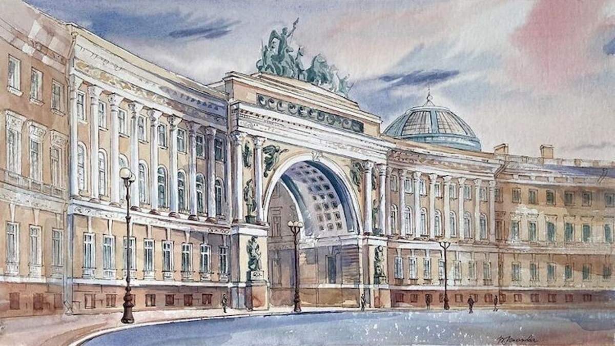 Obras de arte en acuarela para recorrer Europa. Fuente: (Instagram)