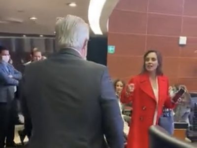 "Tienes la cola larga, la boca sucia": así encaró Lilly Téllez a Narro Céspedes en el Senado (Video)