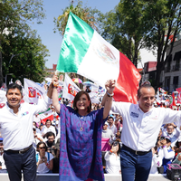 Xóchitl Gálvez recurre a alusiones religiosas durante su cierre de campaña en Puebla