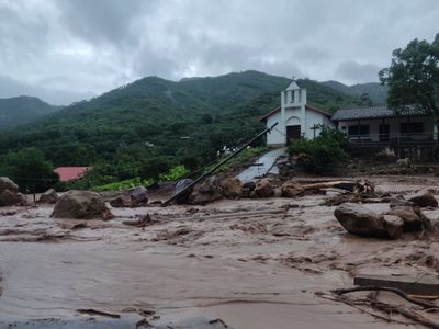 Seis personas desaparecidas por las lluvias torrenciales en Bolivia