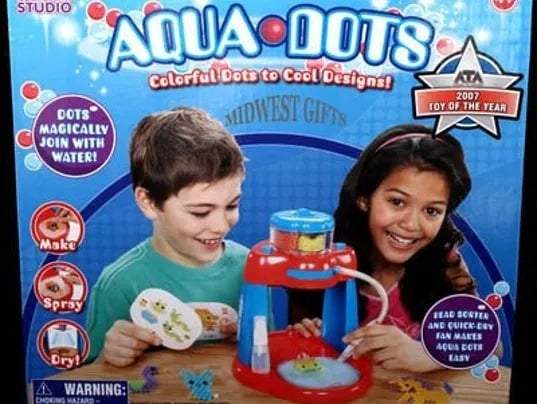 Aqua Dots. Juguete peligroso