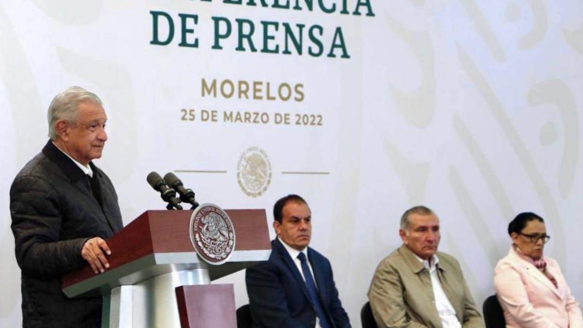 El presidente López Obrador en Morelos
