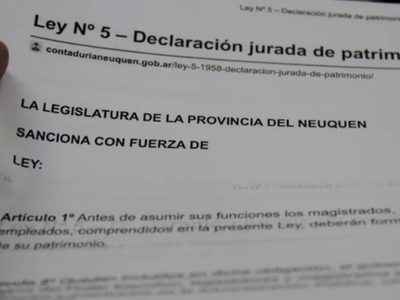 Se registraron más de 2.900 declaraciones juradas en Neuquén a un mes del decreto de obligatoriedad