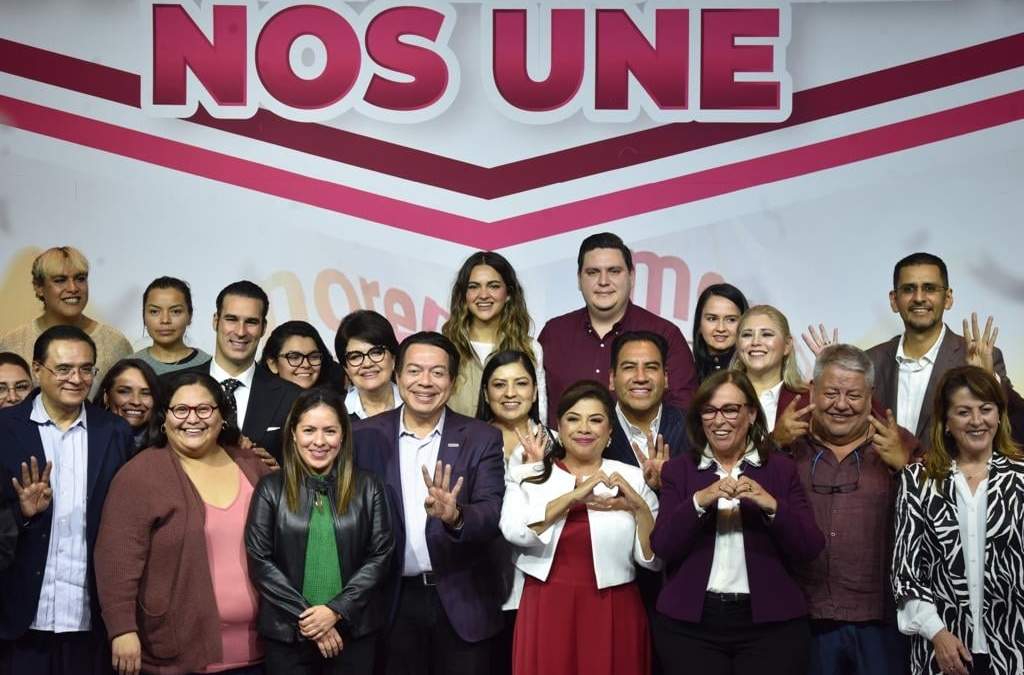 Los aspirantes a las nueve gubernaturas en juego en 2024 con los dirigentes de Morena