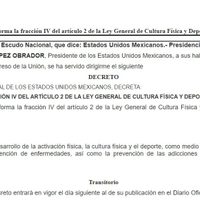 Fomentar el deporte para prevenir adicciones, obligatorio para los tres niveles de gobierno
