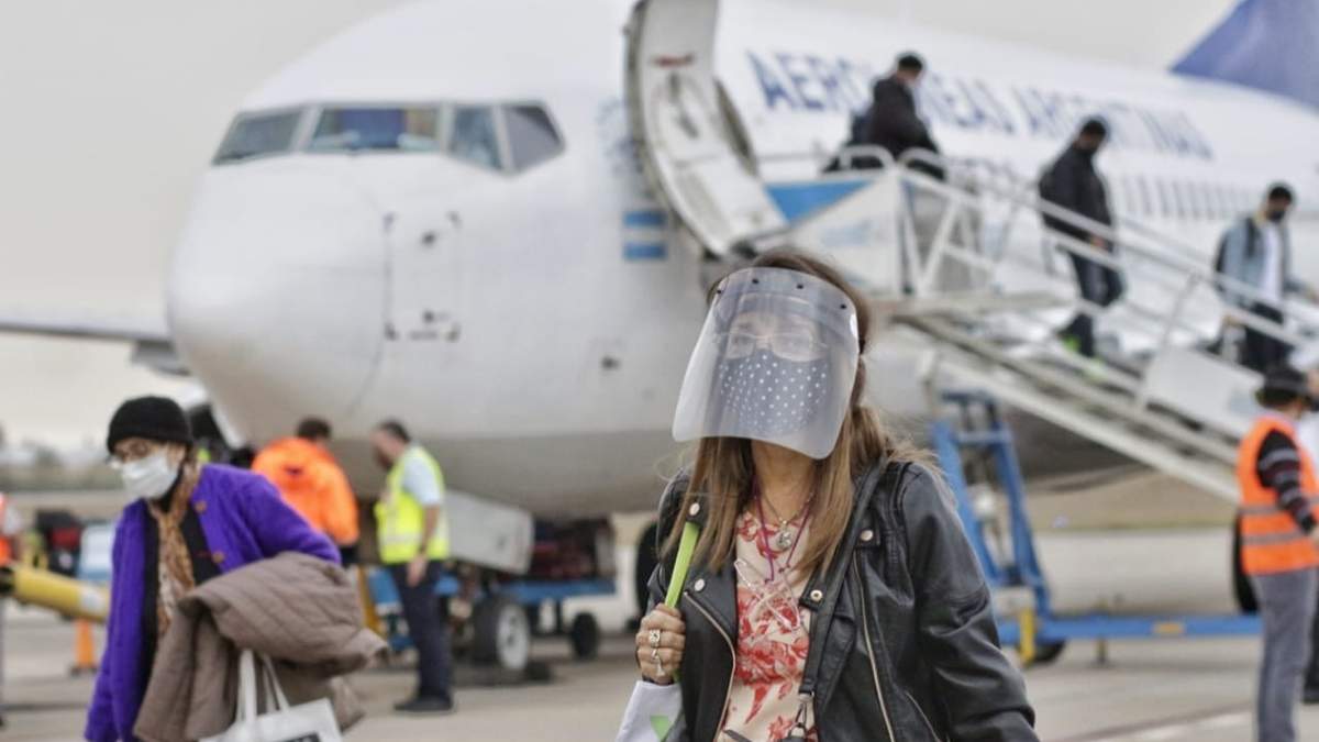 Vuelo de cabotaje. Fuente: (Twitter)