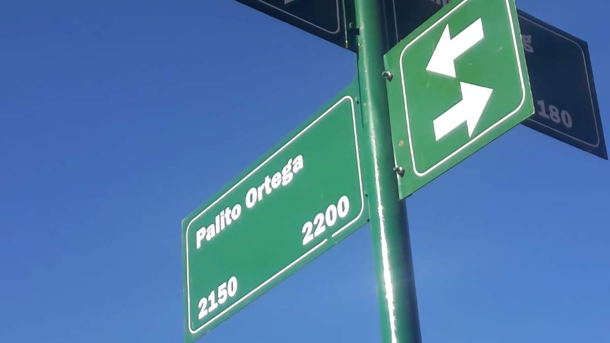 Calle Palito Ortega en Plottier. Fuente: (Twitter)