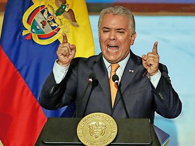 Repudio popular al gobierno saliente Duque, nada más que un autócrata de derecha