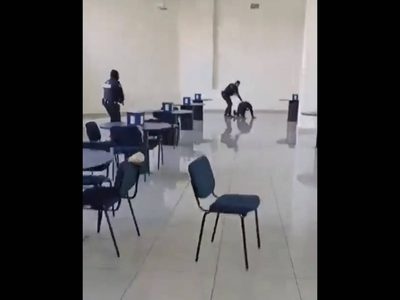Así fue detenido Alejandro Galaviz quien asesinó a dos trabajadoras de la UTEG con un hacha (Video)