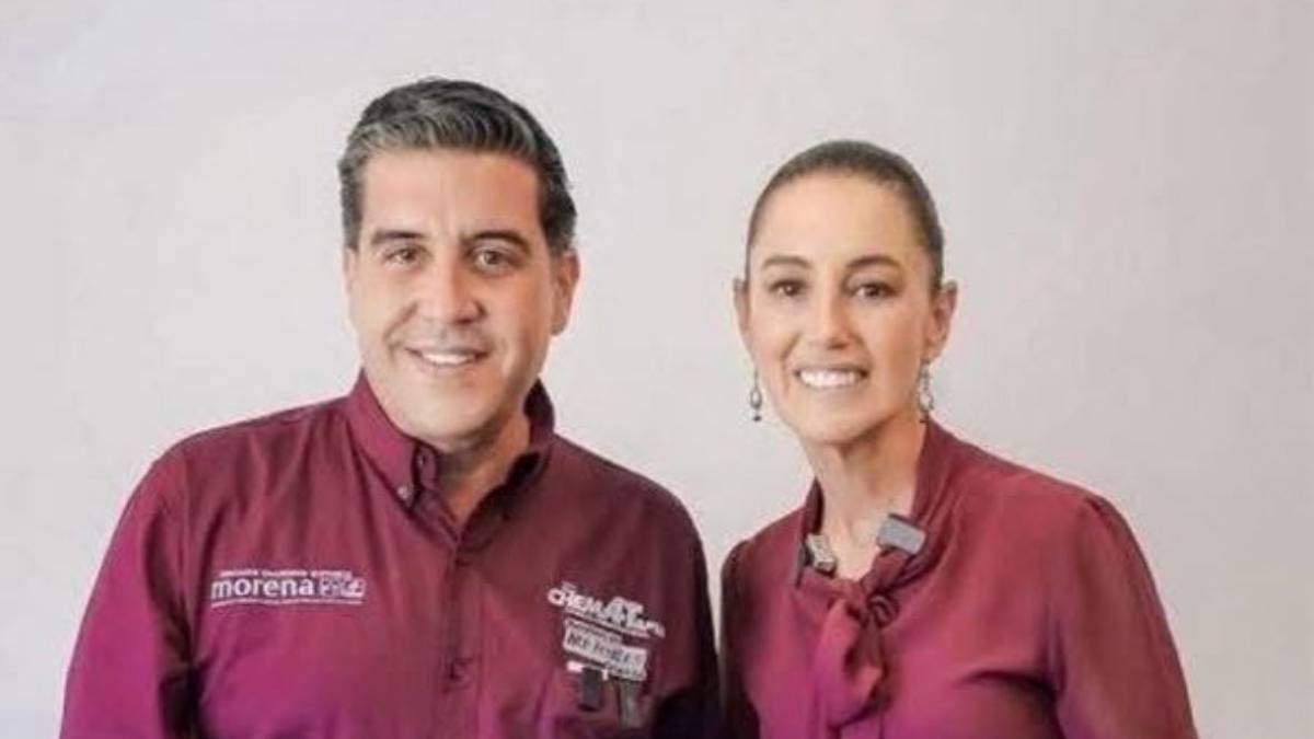 Chema Tapia, exdirector del Fonden, quien fue captado bebiendo y apostando en Las Vegas, EU, mientras los huracanes "Manuel" e "Ingrid" amenazaban las costas mexicanas, junto a la presidenta Claudia Sheinbaum