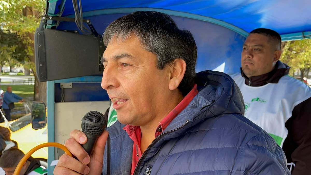 Carlos Quintriqueo, secretario general de ATE. Fuente: (Twitter)