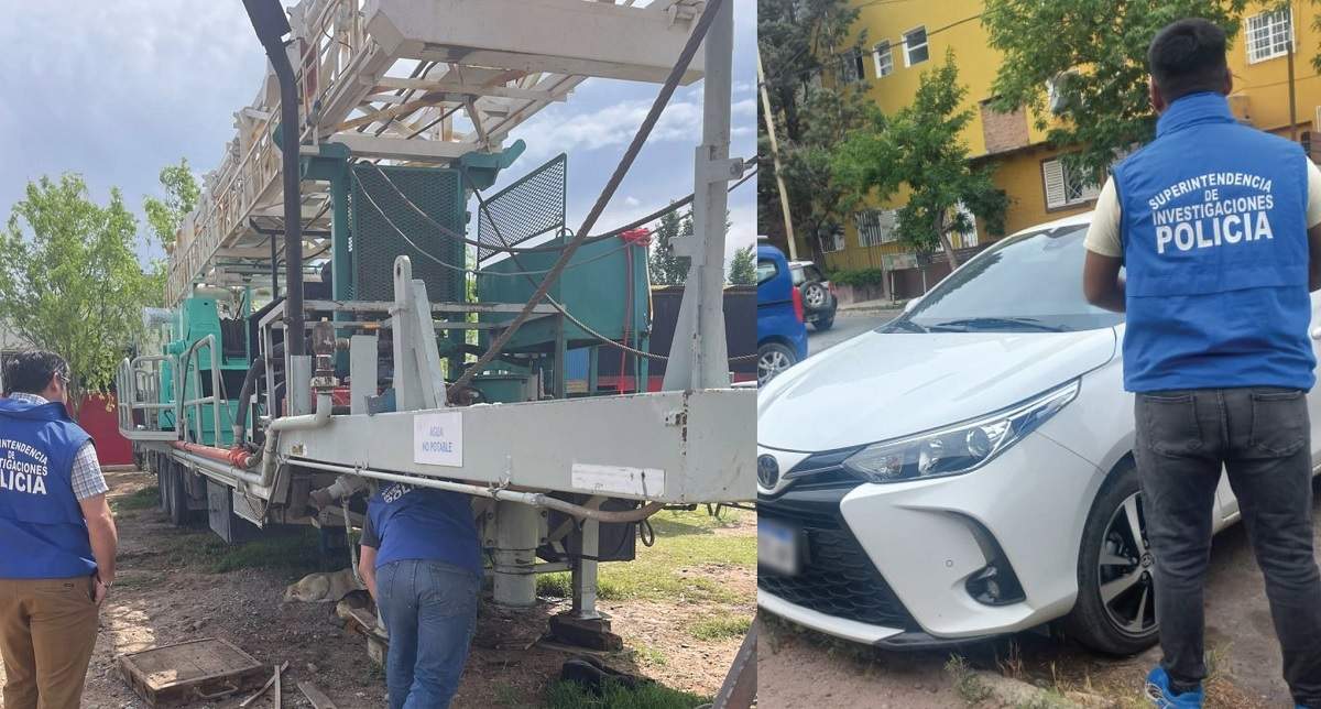 Los allanamientos los ejecutó personal de Sustracción de Automotores. Fuente (Policía de Neuquén)