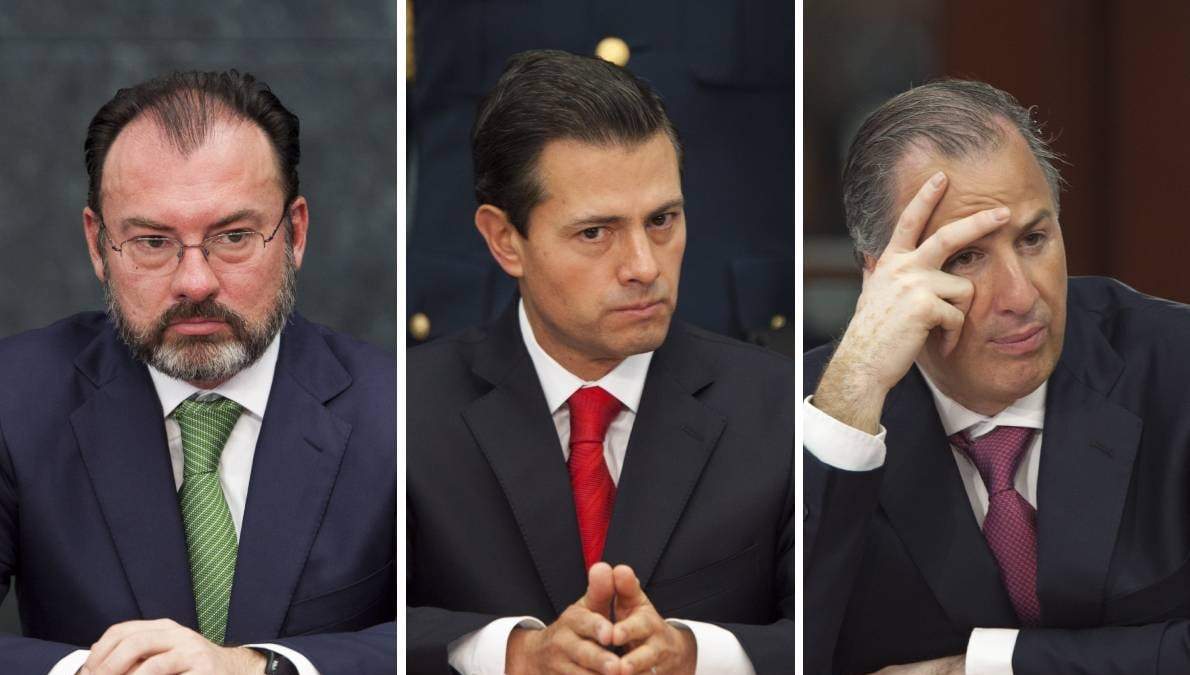 Videgaray, Peña Nieto y Meade. Fotos: Miguel Dimayuga