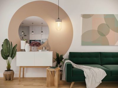 Sin gastar fortuna en un bazar, decorá los espejos de tu casa con papel crepé y mucha creatividad