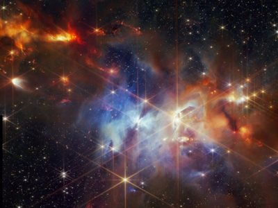 Webb capta por primera vez nuevas estrellas con erupciones alineadas