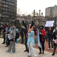Montaron una vigilia en la puerta del Congreso contra la Reforma Judicial