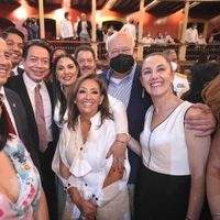 Ahora desde Colima, Sheinbaum externa su apoyo a AMLO y a la continuidad de la 4T