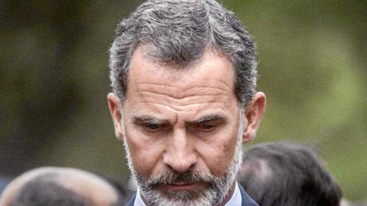 El Rey Felipe, preocupado. Fuente: (Instagram)