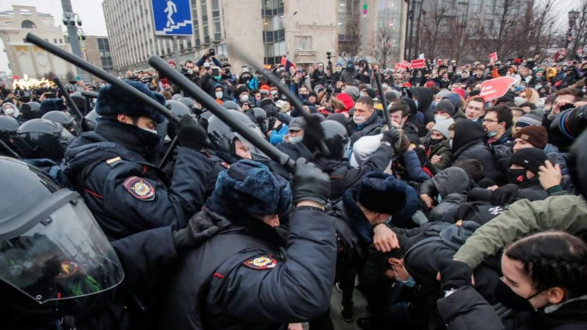 Diversas manifestaciones se registraron en varias ciudades de Rusia