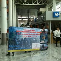 Maestros protestan en instalaciones del Aeropuerto de Guadalajara