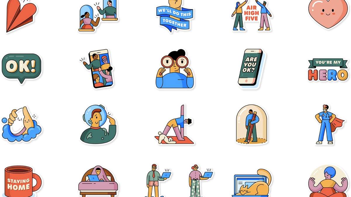 Stickers de whatsApp. Fuente: (Twitter)