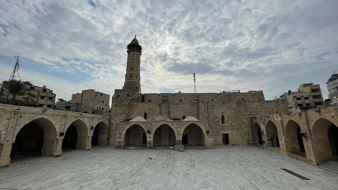 Mezquita de Omari, ahora destruida. Foto Wikipedia