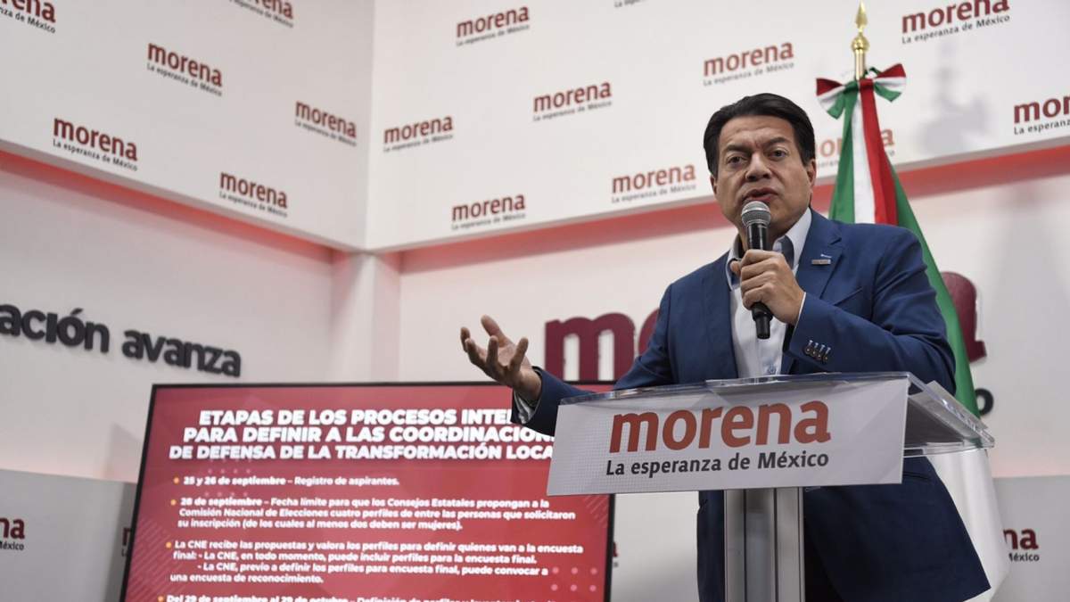 El presidente nacional de Morena, Mario Delgado