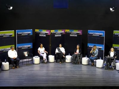 Candidatos a la gubernatura de Zacatecas debaten sin David Monreal