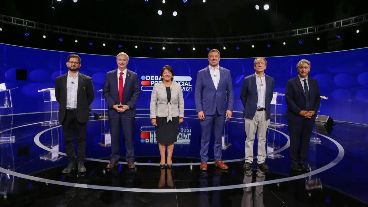 Los candidatos a la presidencia de Chile. Fuente: (Twitter)