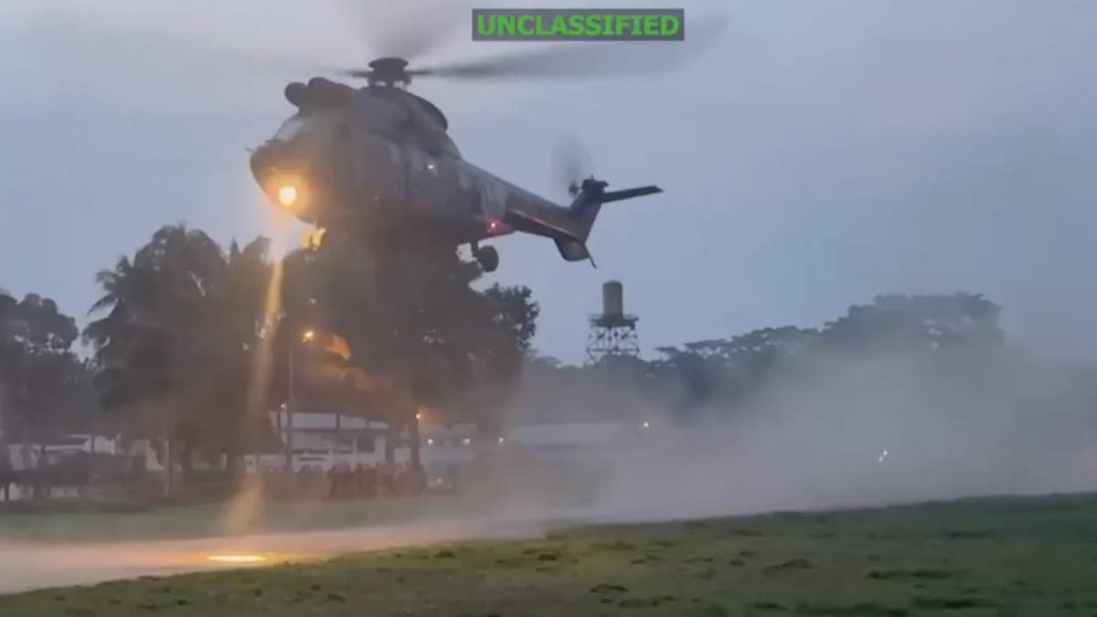 Imagen del video publicado por el Comando Sur estadunidense