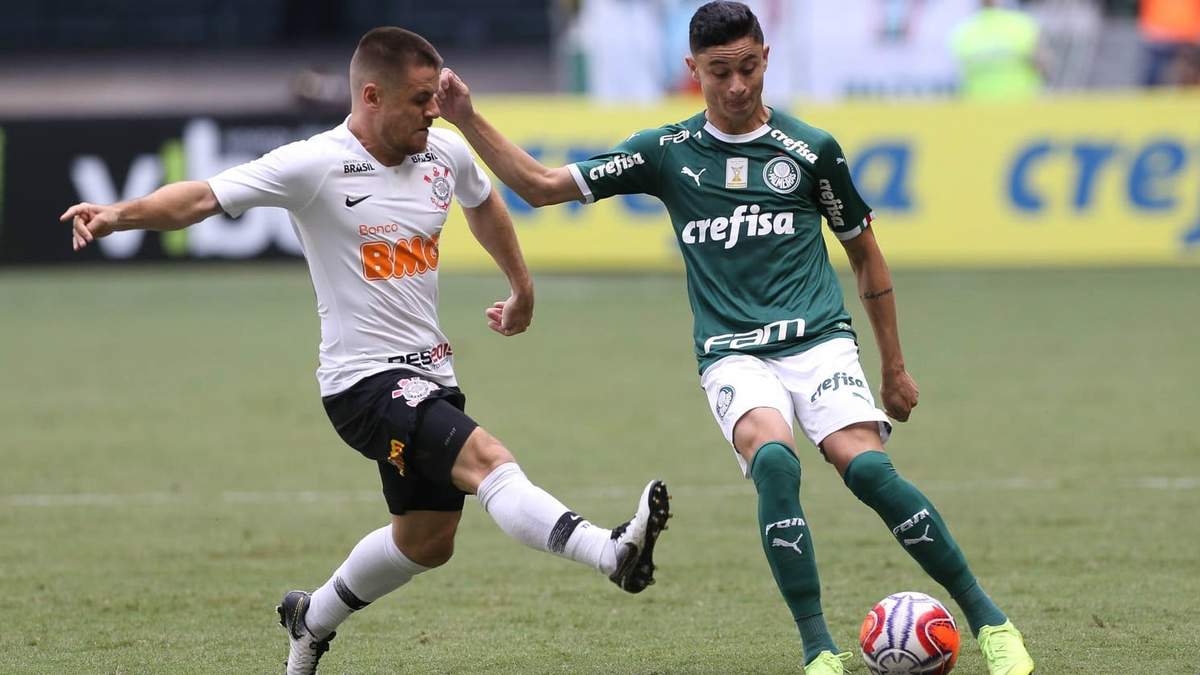 Corinthians - Palmeiras. Fuente: (Twitter).
