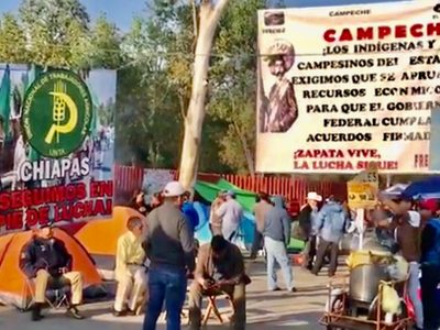 Antorcha y otras organizaciones campesinas mantienen bloqueos intermitentes a la Cámara