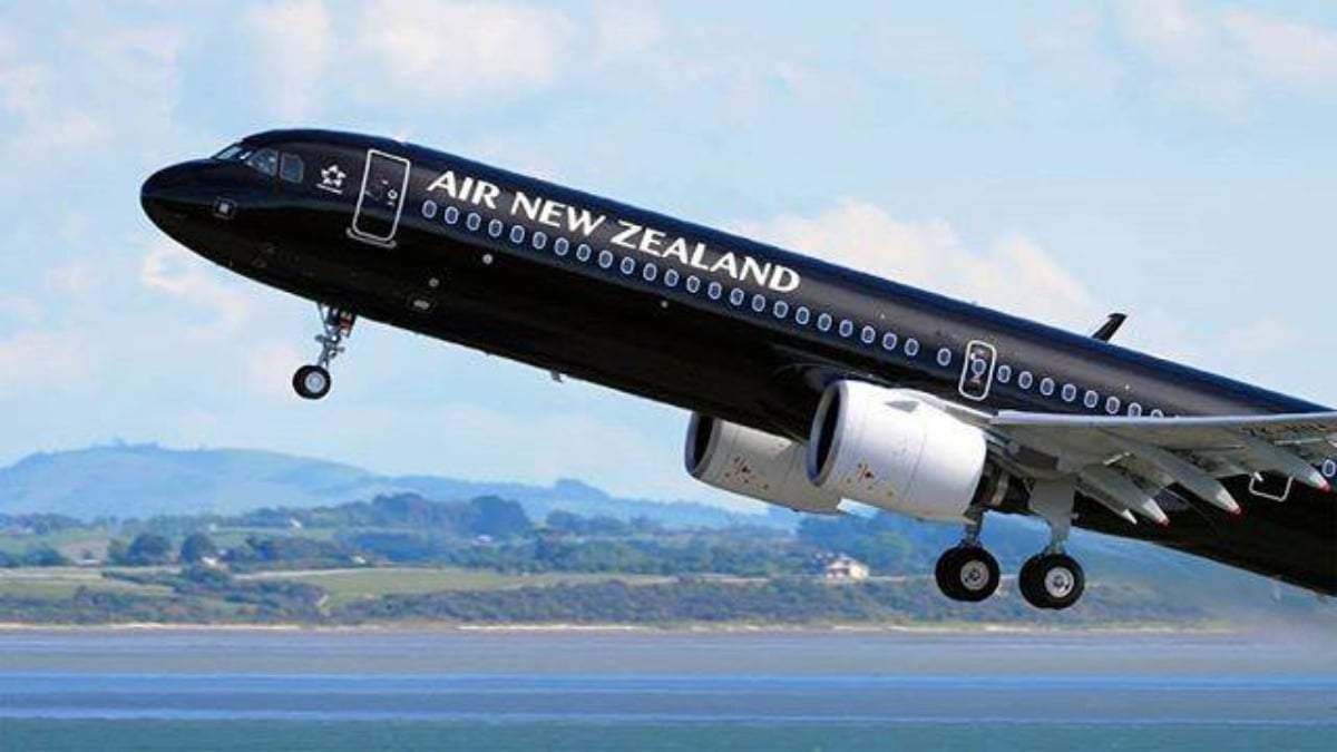 Un avión de la aerolínea Air New Zealand