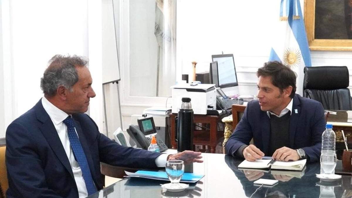 Daniel Scioli, ministro de Desarrollo Productivo, y Axel Kicillof, gobernador de la Provincia de Buenos Aires. Fuente: (Twitter)
