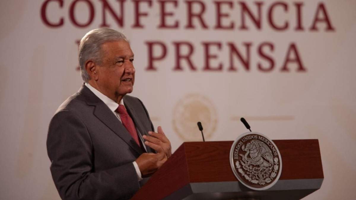 Andrés Manuel López Obrador en su conferencia del martes