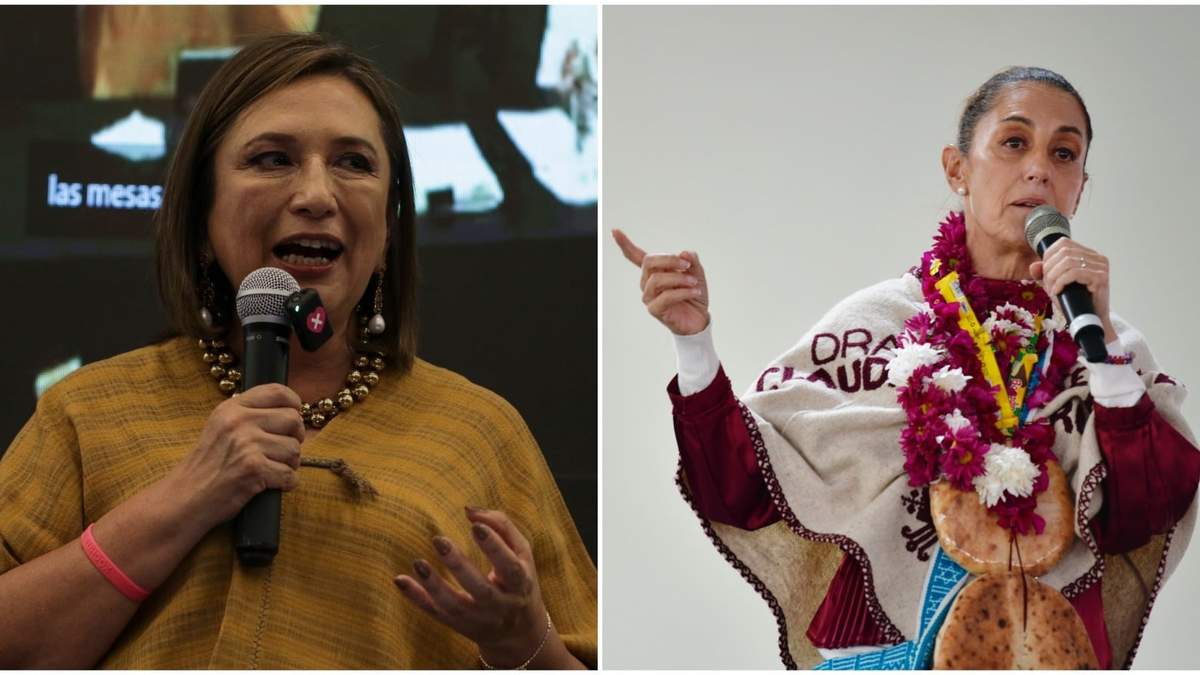 Xóchitl Gálvez y Claudia Sheinbaum. Contendientes