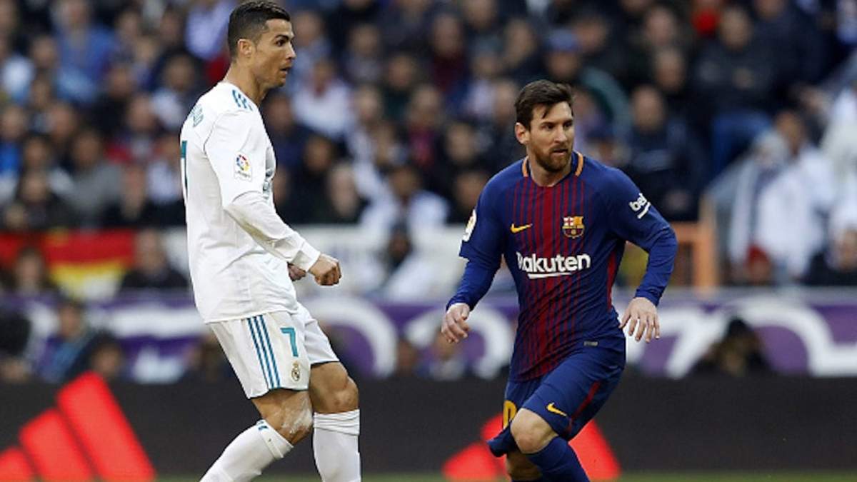 Messi y Cristiano Ronaldo. Fuente: (Twitter).
